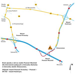 mapa objazd wezel WSCHOD ZJAZDY v1 SWI KLE 300x300