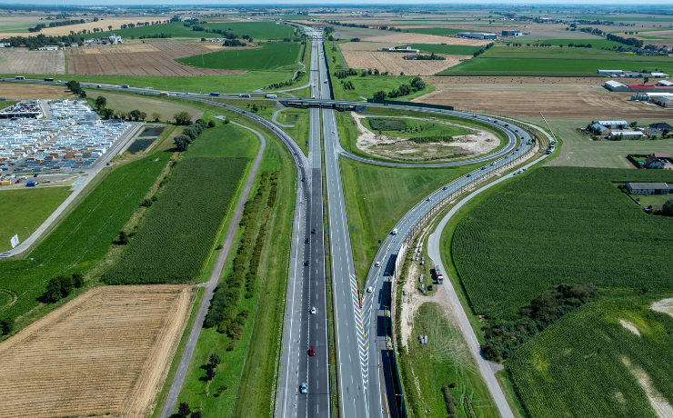 obraz - Autostrad_Wielkopolska_wezel_Poznan_Wschod