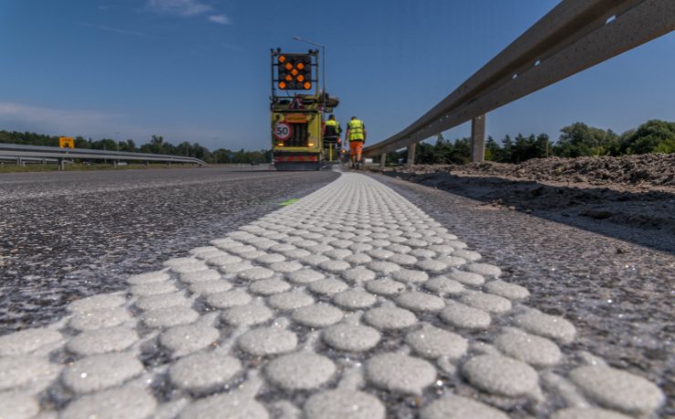 obraz - Oznakowanie poziome_Autostrada Wielkopolska